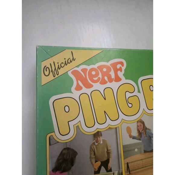 Vintage 1982 Official NERF‎ Ping Pong Indoor Game In Box - Picture 2 of 16